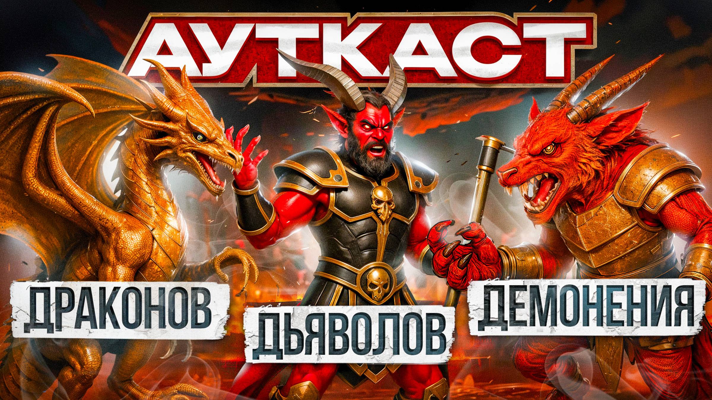 Драконов Дьяволов Демонения Ауткаст