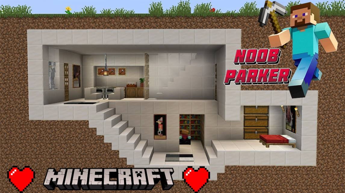 Майнкрафт - Как построить современную подземную базу