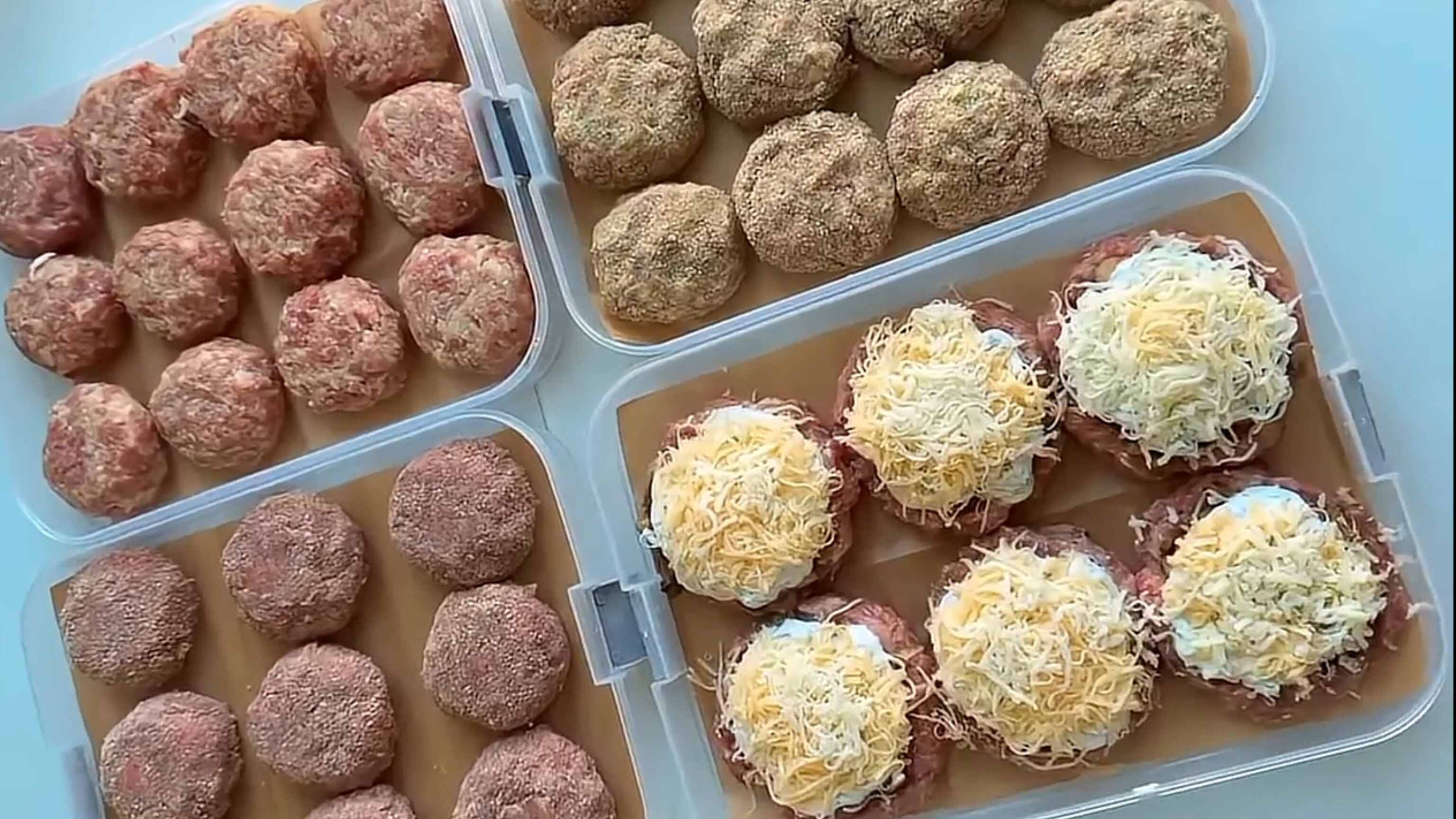 4 варианта ПП-Заготовок из фарша...🥩😋    Рецепт в описании ✍️