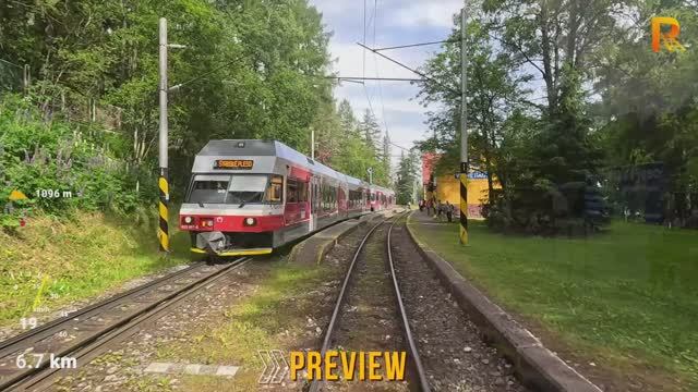 🚄 4К SmartTV ➤ Штрбске Плесо - Попрад Татры, Татранская электрическая железная дорога, Словакия!