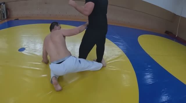 Подсечка под заднюю ногу с броском