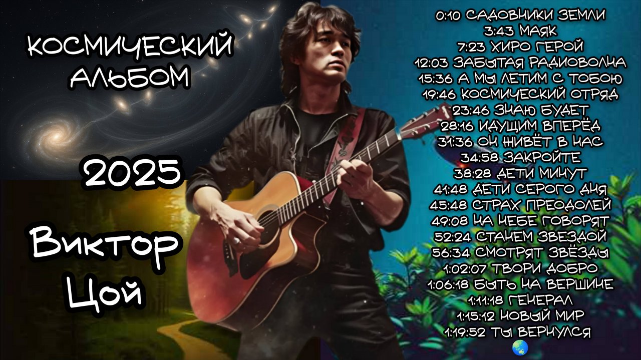 КОСМИЧЕСКИЙ АЛЬБОМ 2025 из черновиков «Цой жив»