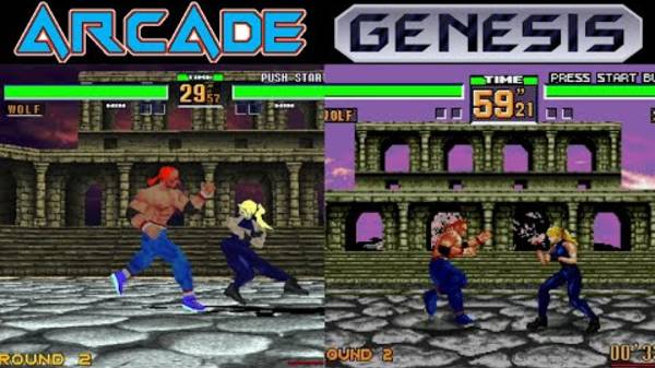 Сравнения Всех Игр на Arcade Vs Sega Genesis