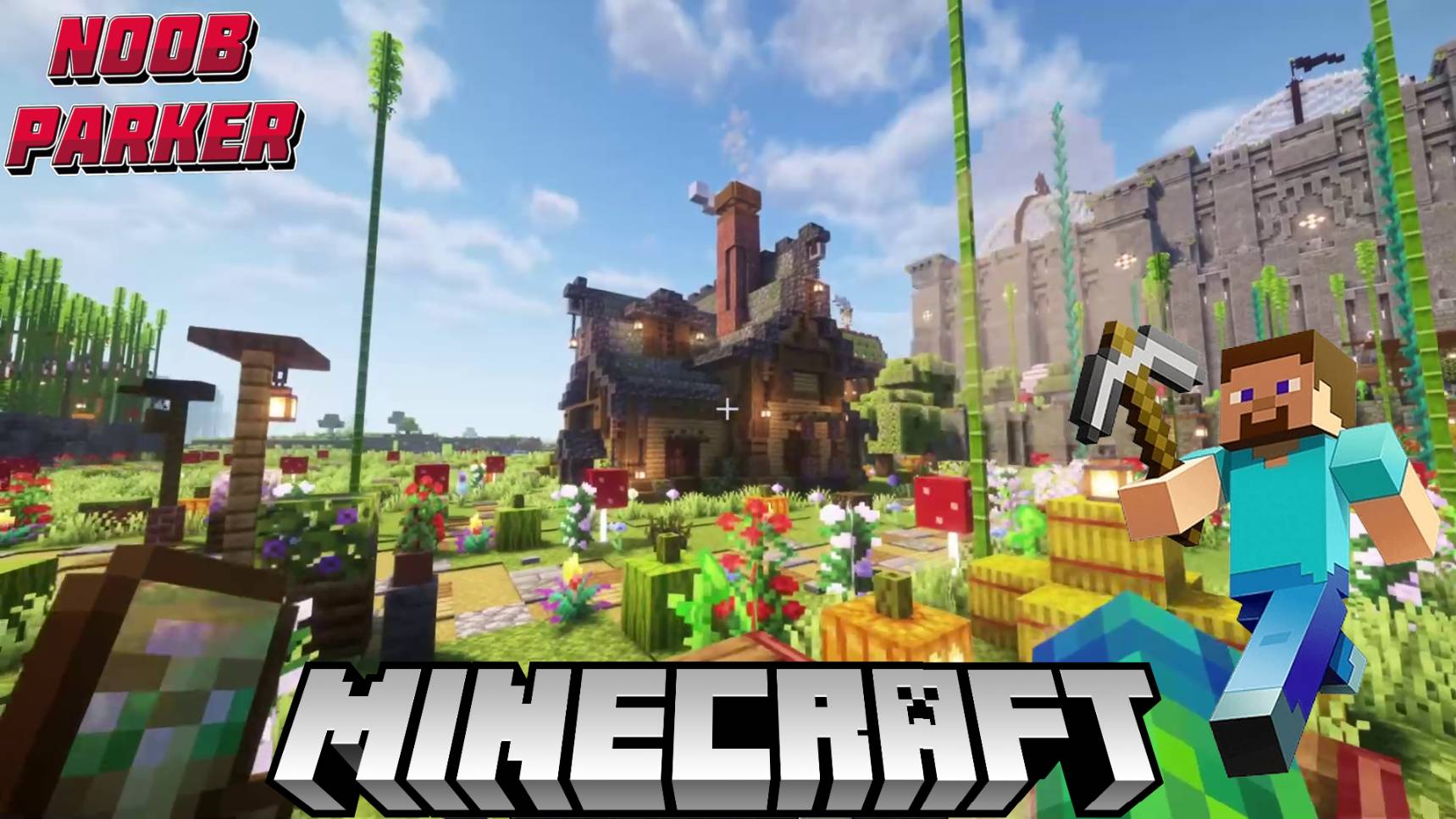 Строим небольшой домик для начинающи лонгплей в Майнкрафте