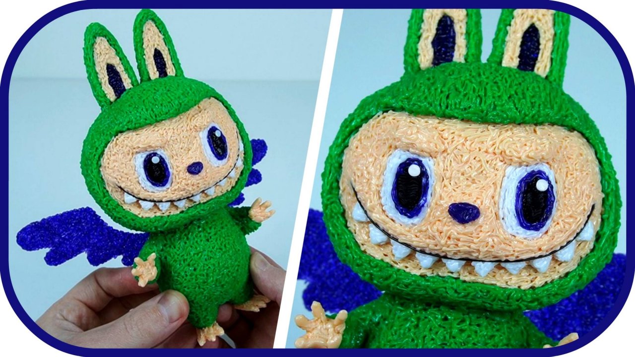 ЛАБУБУ 3d ручкой. Как сделать Лабубу своими руками с помощью 3д ручки.