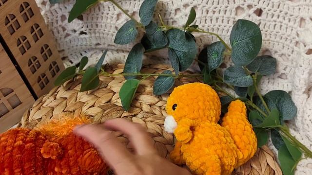 Вязальный квест "Лесные звери" 1 ход белочка