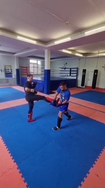 Сбив фронт-кика и контратака