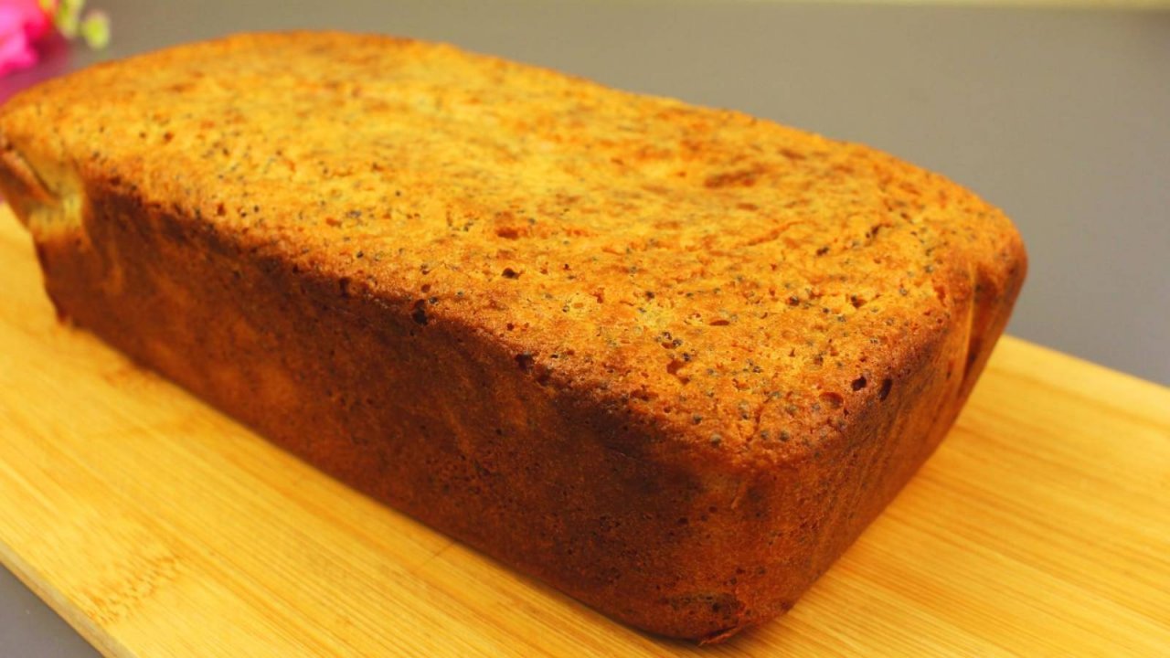 Лимонно-маковый кекс. Без сахара! Без пшеничной муки!