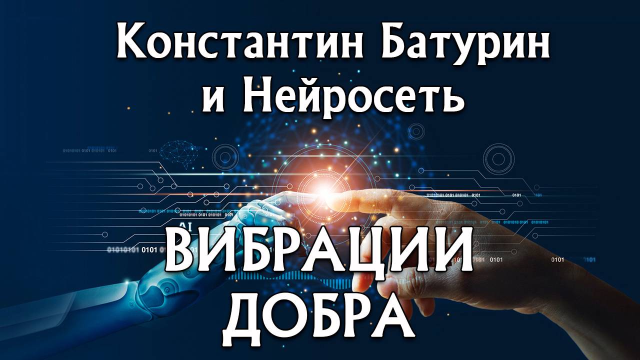ВИБРАЦИИ ДОБРА - Константин Батурин и Нейросеть