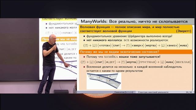 Лекция Алексея Семихатова «Что всё-таки существует в квантовом мире»