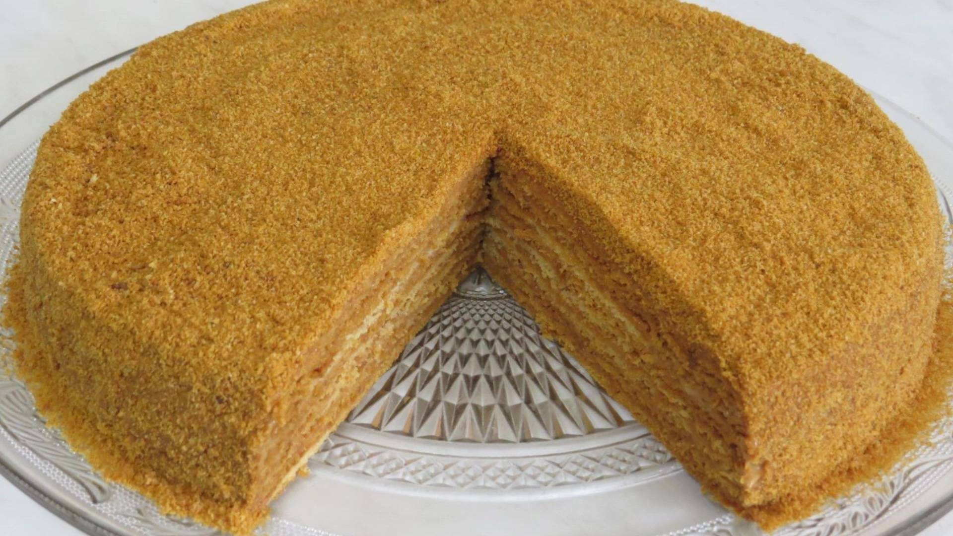 Торт МЕДОВЫЙ на СКОРУЮ РУКУ! ОБАЛДЕННЫЙ ТОРТ НА СКОВОРОДЕ! СОЧНЫЙ и ВКУСНЫЙ!