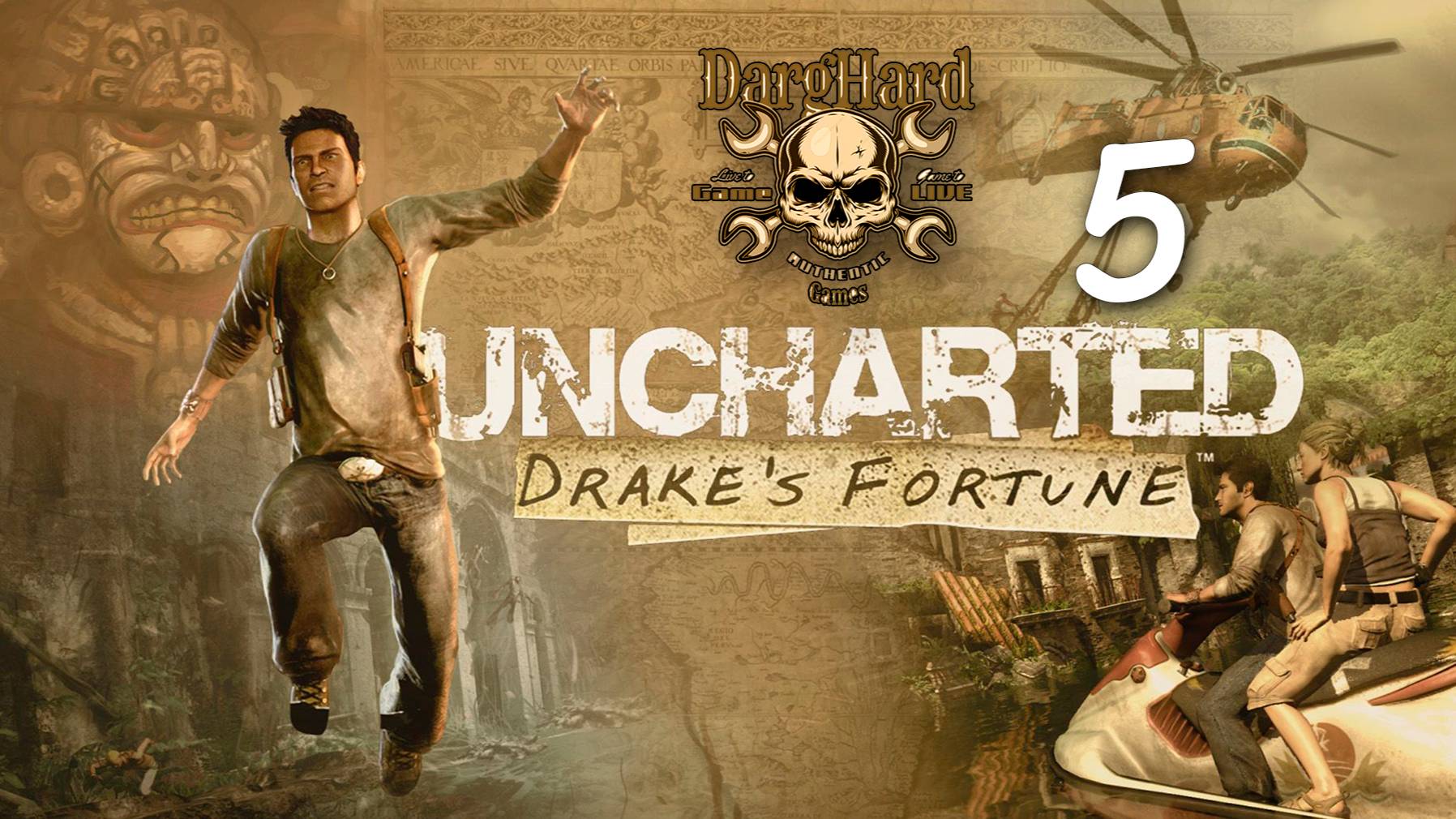 Uncharted Судьба Дрейка. 05. Часть 5. Прохождение 4K Ultra HD 2160p Без Комментариев!