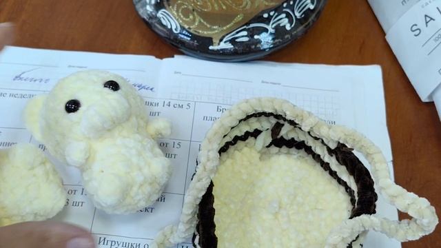 Вязальный квест "Лесные звери" ход 2 мишки