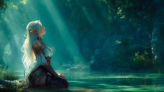 Зов реки - Нежная фэнтезийная музыка эльфийского леса, фоновая музыка для отдыха