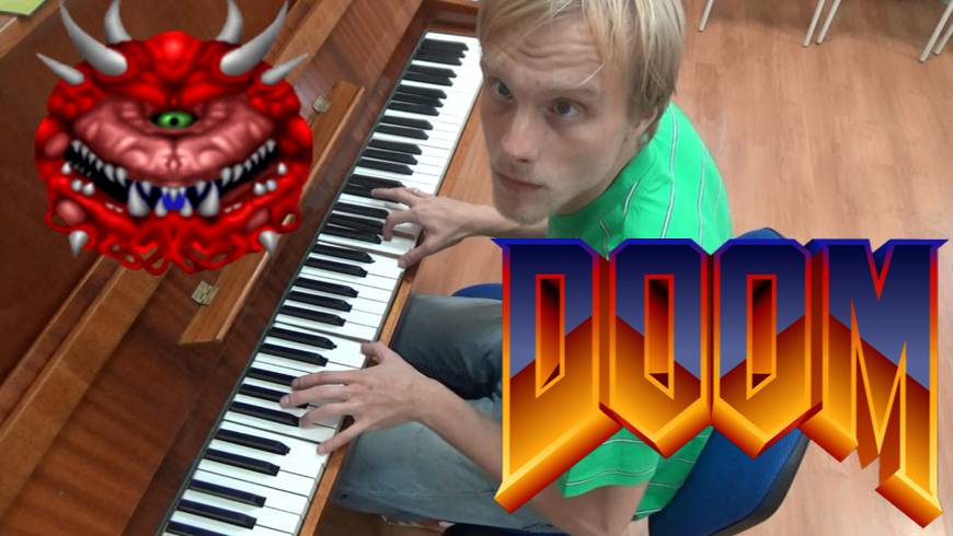 Игра DOOM на фортепиано