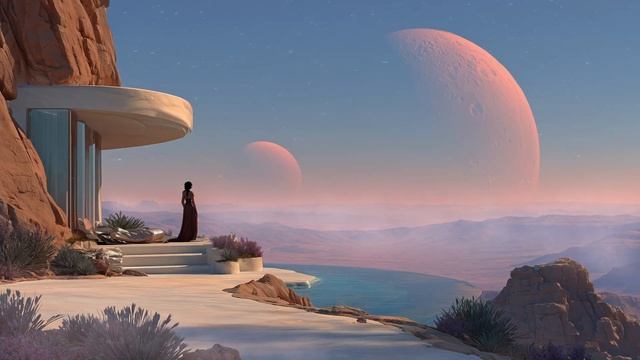 Kyria + Relaxing Sci Fi Space Ambient Music + Atmospheric Guitars