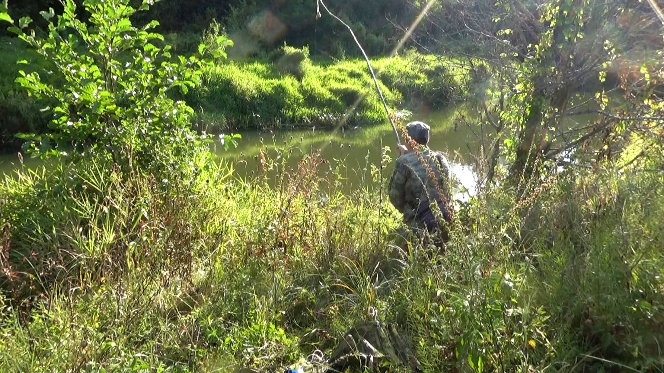 Рыбалка 4 сентября на жерлицы с берега на малой реке - работа над ошибками 5 лет спустя...