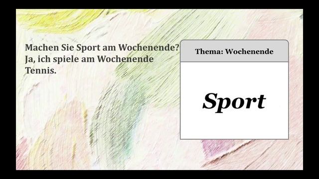 ЭКЗАМЕН ГЁТЕ GOETHE START DEUTSCH  A1 SPRECHEN TEL 2 WOCHENENDE