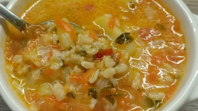 Рисовый суп.