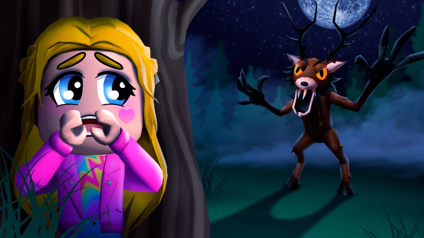 Выжить в лесу (Роблокс история, Злата Бадабум)