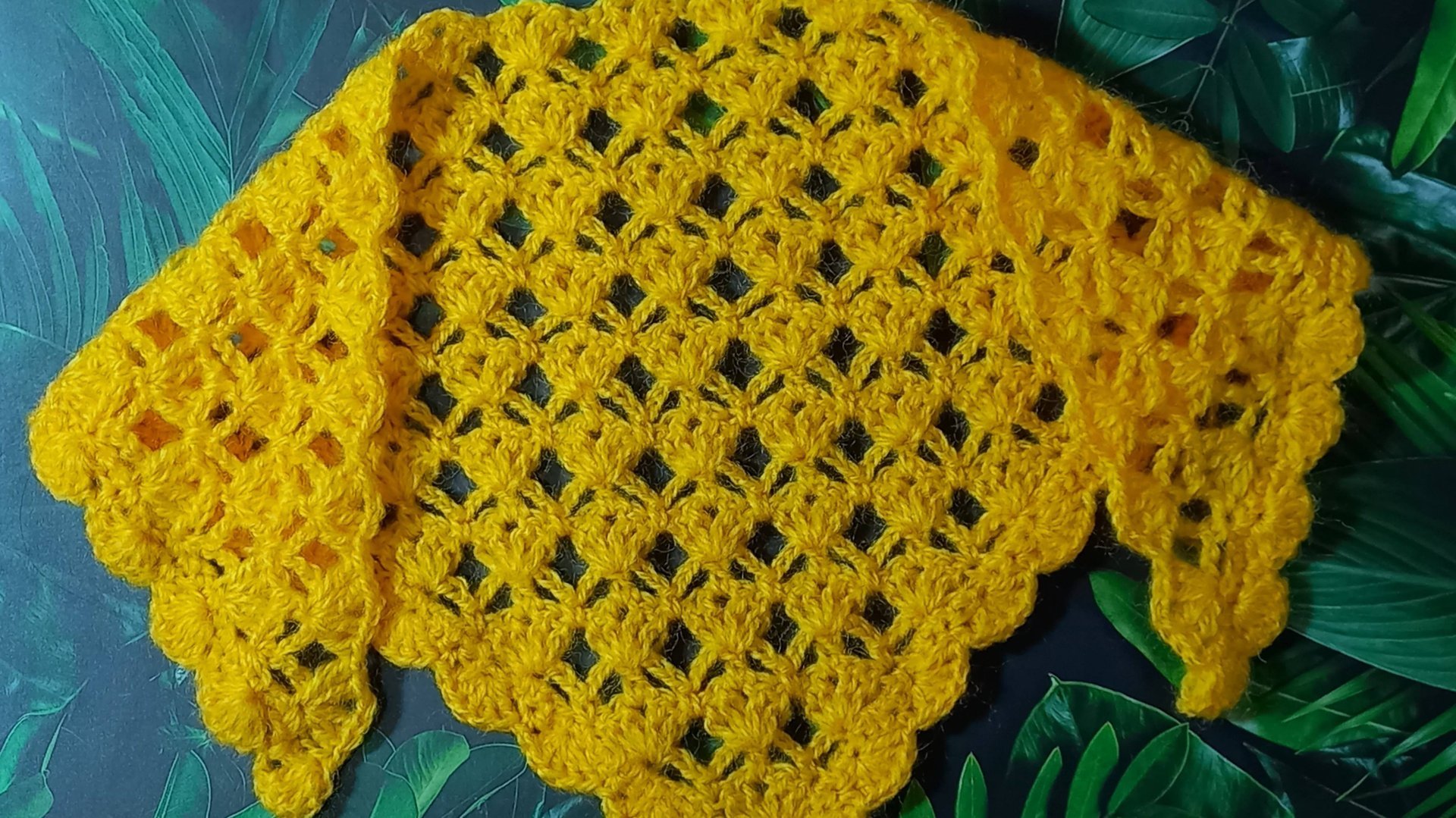 МК Узор для шали крючком