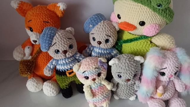 Готовые работы, немного покупочек. Вязовлог. #амигуруми #вязаниекрючком #игрушки