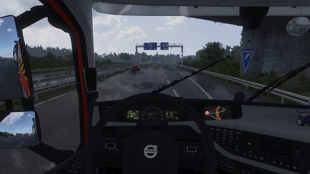 ETS2. Везу что-то тяжелое, опасное  и дорогое.