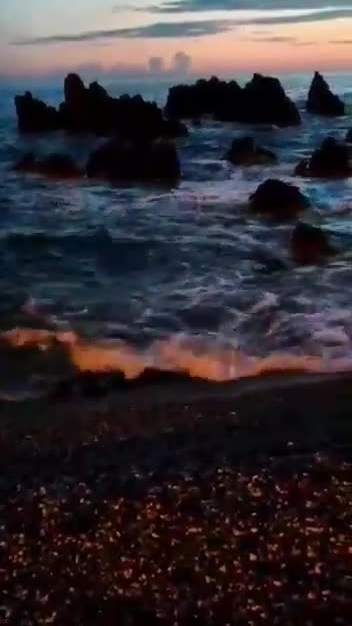 Багровый закат. Средиземноморье. Италия. Из личного архива