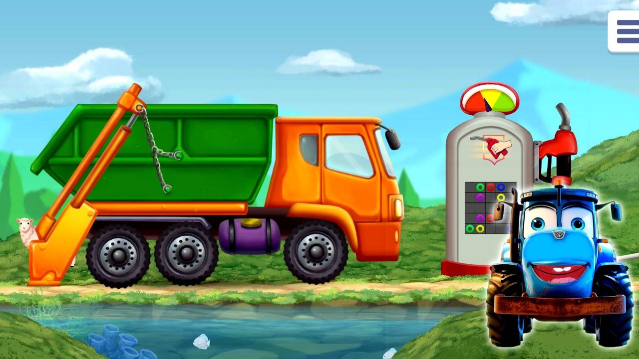 ТРАКТОР ИГРАЕТ В ИГРУ ПРО МАШИНКИ ВИДЕО ПРО МАШИНКИ ДЛЯ ДЕТЕЙ