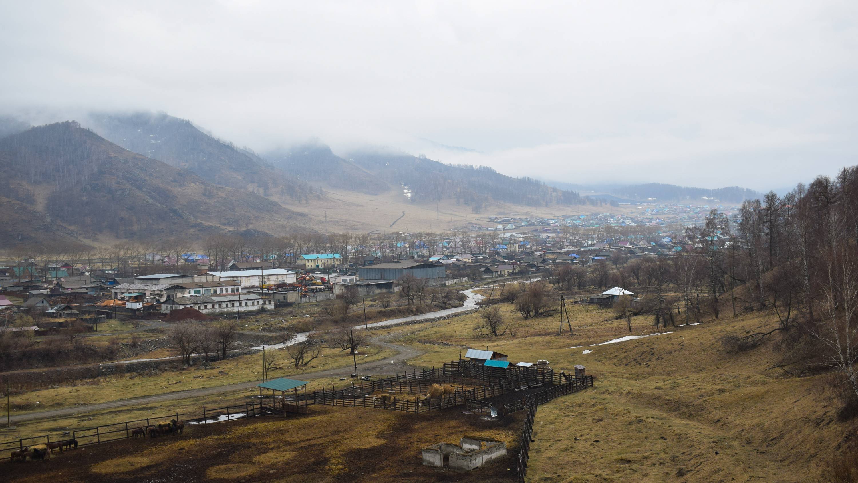 Река Сема, село Шебалино и его окрестности.