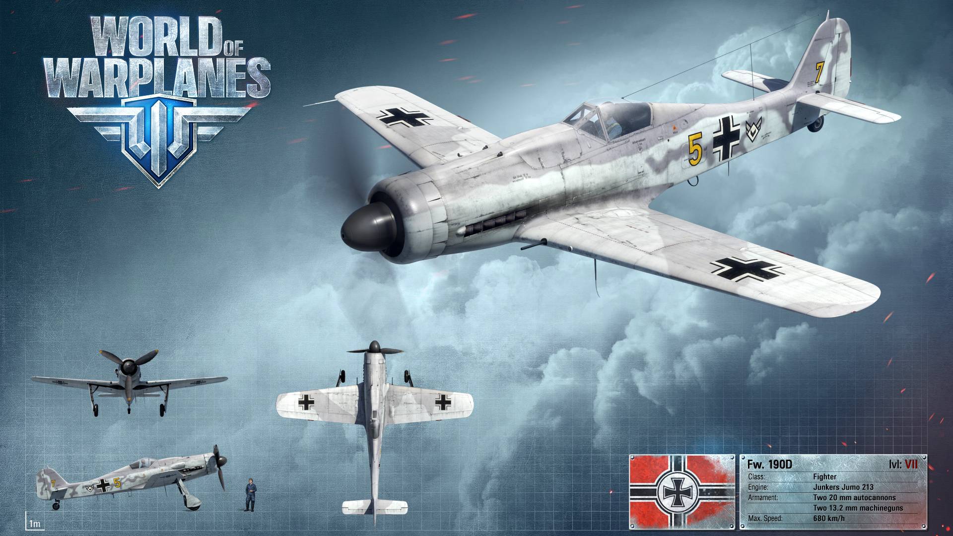 World of Warplanes: Fw 190 D (шортс от сюда)