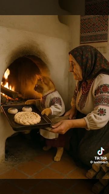 кот-помощник по хозяйству