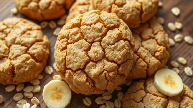 Банановое – овсяное печенье с корицей.