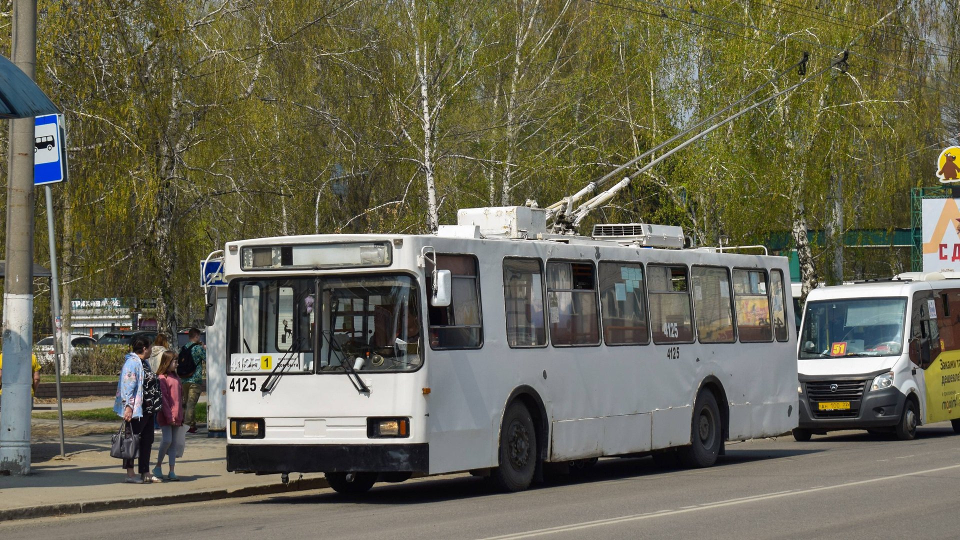 Троллейбус БКМ-20101 БТРМ-4125. Покатушки по Барнаулу.