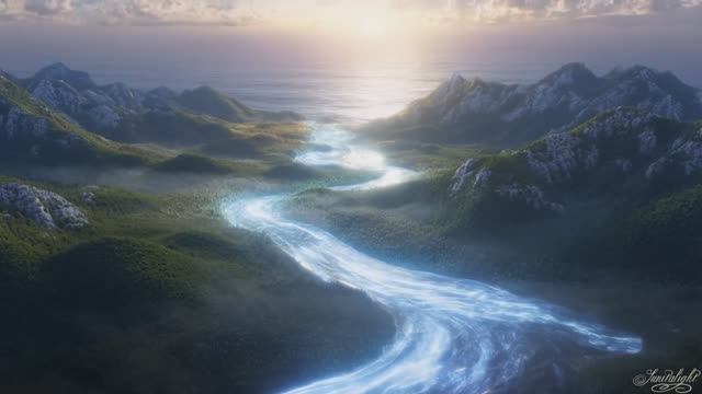 Океан с рекой. Духовная песня