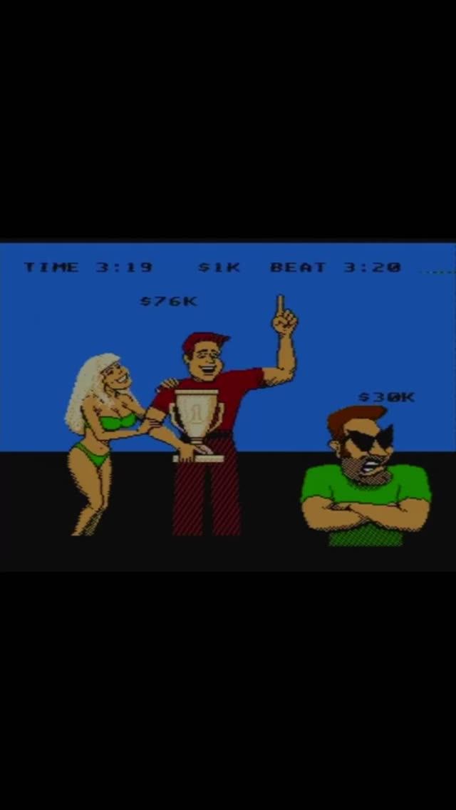 Концовка в игре "Eliminator Boat Duel" (Денди)