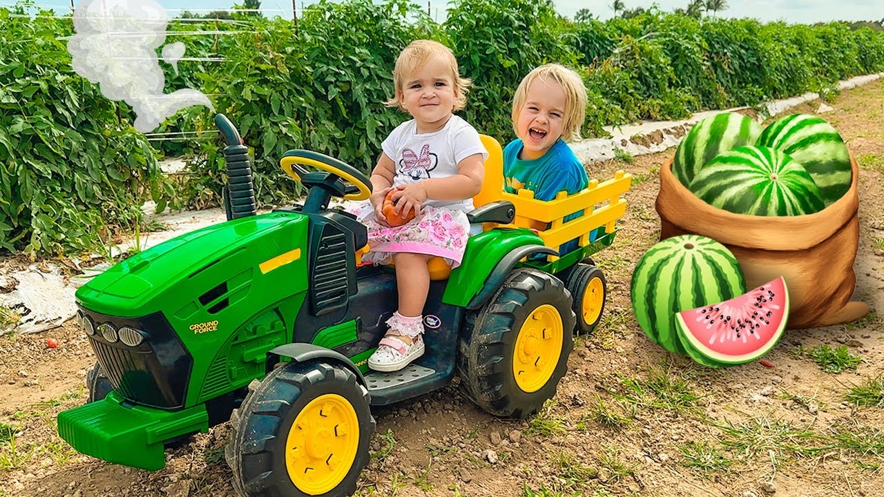 Крис и мама учатся собирать ягоды на ферме и другие забавные истории с Алисой! Видео от Влада и Ники