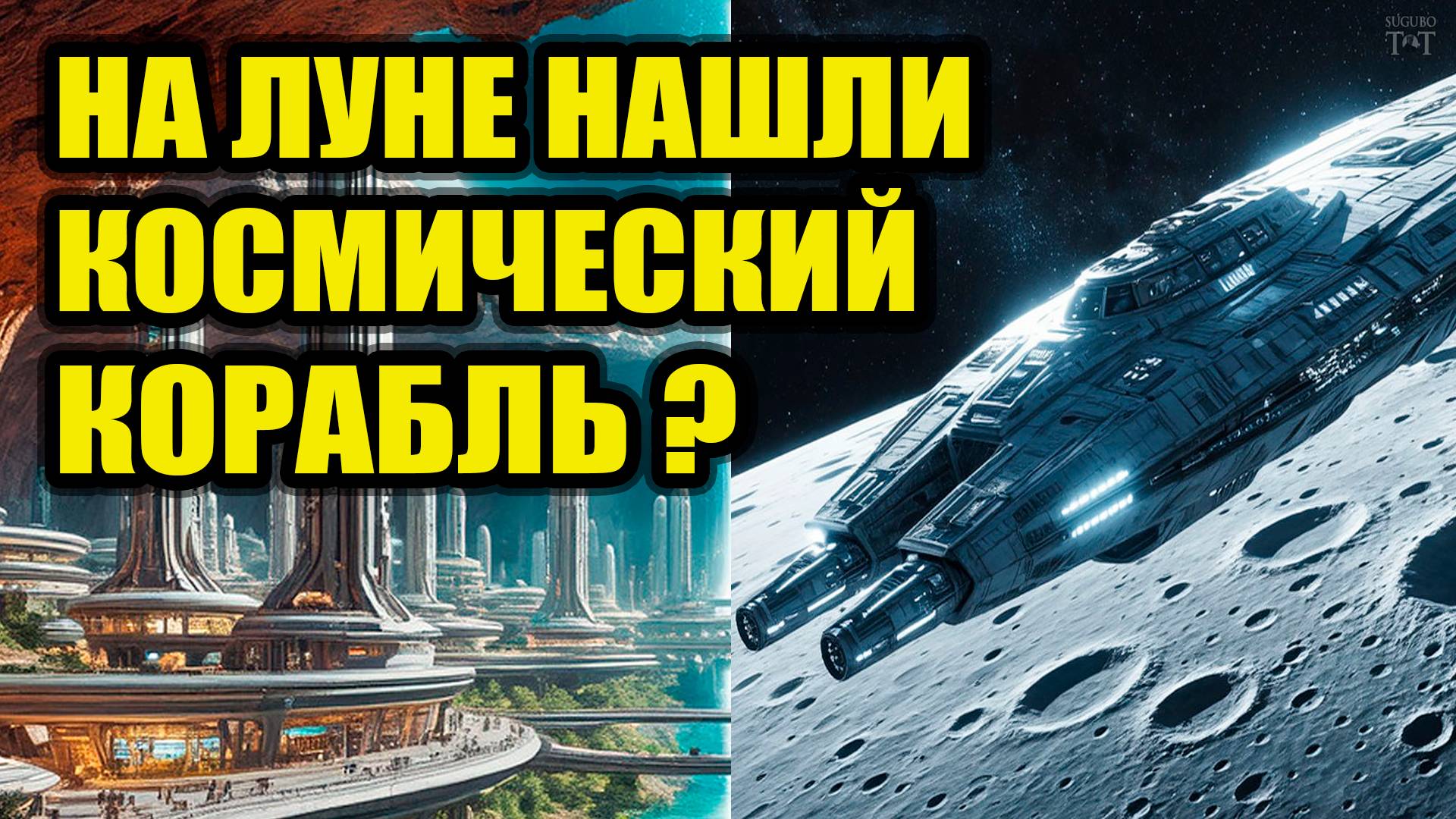 Под луной скрывается корабль пришельцев?