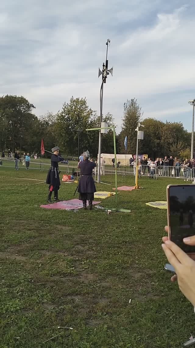 Фланкировка Казачьей шашкой, Казачья станица фестиваль в Коломенском Москва 2025
