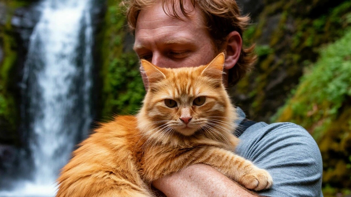 Анимационное видео о животных - выпуск 3 : Америка: кот и водопад