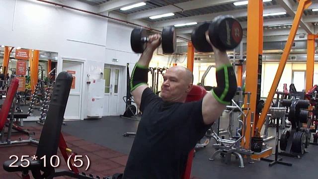 Жим лёжа в 56 лет. Девять недель, два раза в неделю. Поддерживающая. Мц4. Д2.