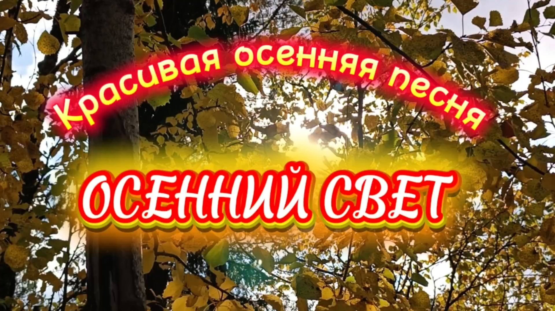Красивая песня про осень.  ОСЕННИЙ СВЕТ.