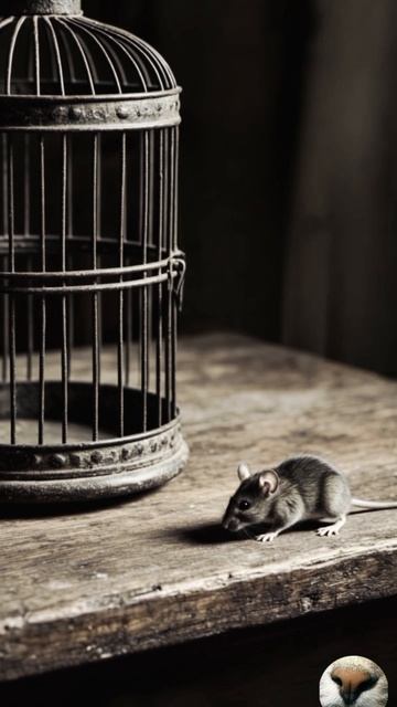 Последний ужин:кoлдунья обожала ловить мышей, но сегодня мышь пришла за ней... 👀🐭