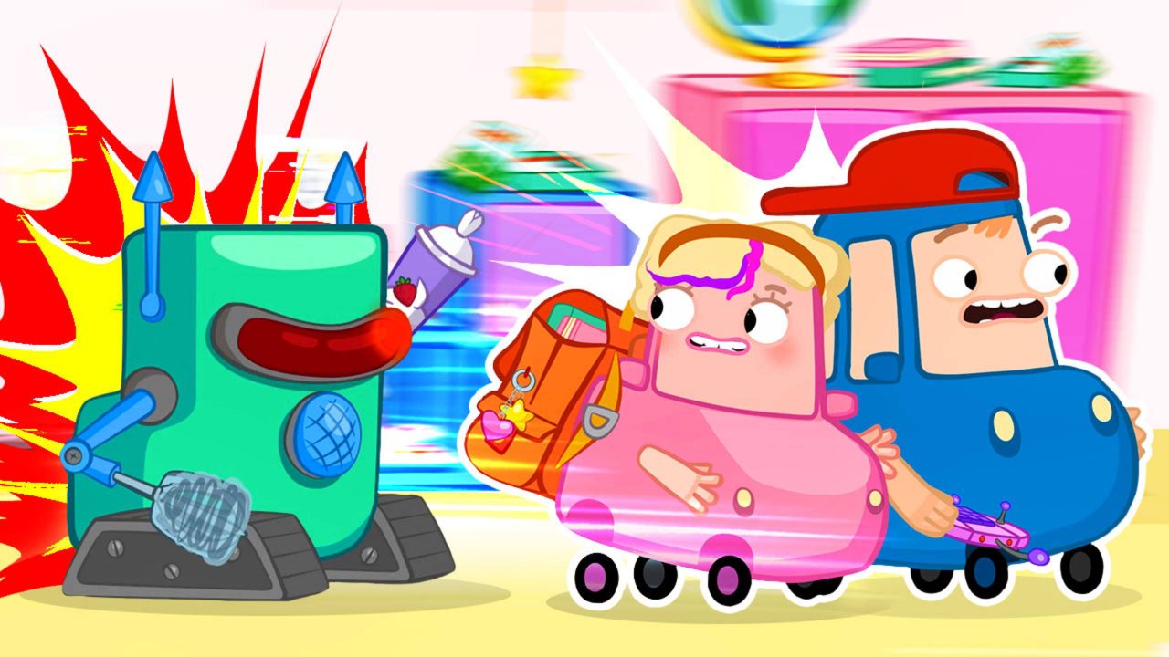 Дети создали своих РОБОТОВ!  Беспорядок в школе — Автосемейка Вилзи