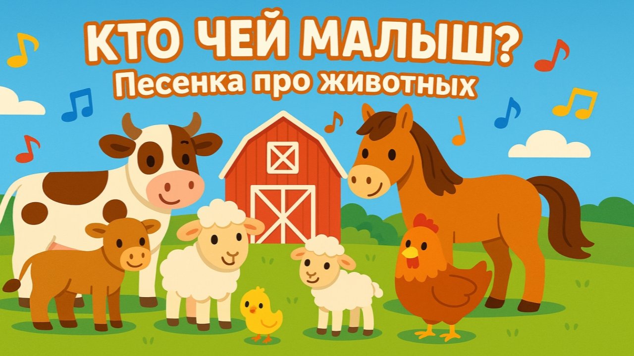 Кто чей малыш? Детская песня про животных