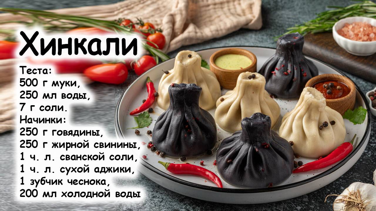 Хинкали простой рецепт