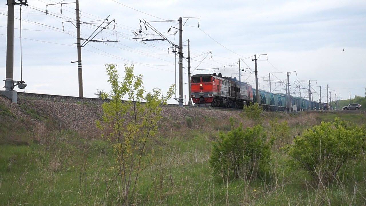 Тепловоз 2ТЭ10У-0192. Звук 10Д100.