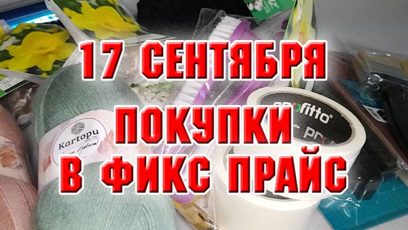 17 сентября. Покупки из Фикс Прайс