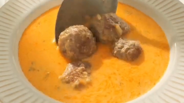 Сливочный СУП с фрикадельками...🍜🍶😋 Рецепт в описании ✍️
