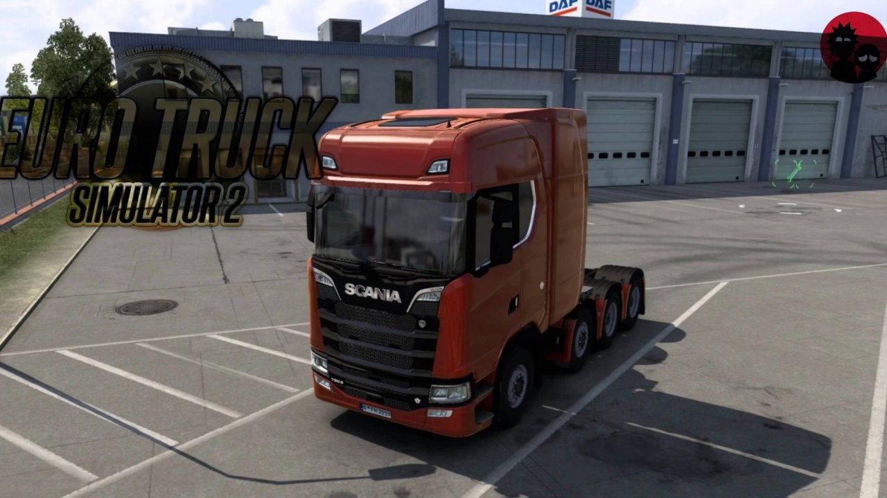 SCANIA перевозка автопогрузчиков в ETS 2!